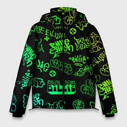 Куртка зимняя мужская BILLIE EILISH: Grunge Graffiti, цвет: 3D-светло-серый