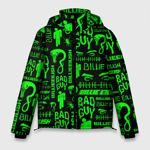 Мужская зимняя куртка Billie Eilish: Bad Guy / 3D-Черный – фото 1
