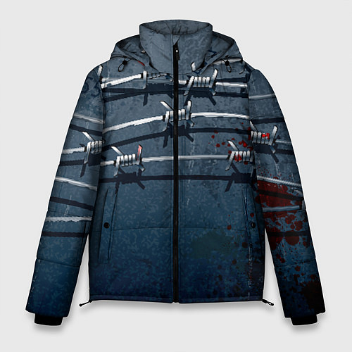 Мужская зимняя куртка Колючая цепь / 3D-Черный – фото 1