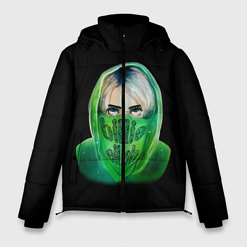 Мужская зимняя куртка Billie Eilish: Green Acid / 3D-Черный – фото 1