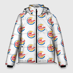 Куртка зимняя мужская OK boomer logo, цвет: 3D-красный