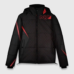 Куртка зимняя мужская Mass Effect N7, цвет: 3D-черный
