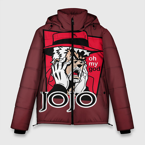 Мужская зимняя куртка Приключения ДжоДжо / 3D-Красный – фото 1