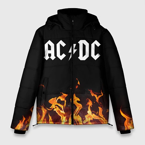 Мужская зимняя куртка AC DC / 3D-Черный – фото 1
