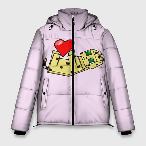 Мужская зимняя куртка MINECRAFT / 3D-Черный – фото 1