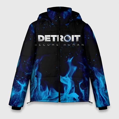 Мужская зимняя куртка DETROIT BECOME HUMAN / 3D-Черный – фото 1