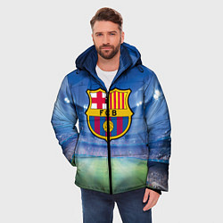 Куртка зимняя мужская FC Barcelona, цвет: 3D-черный — фото 2