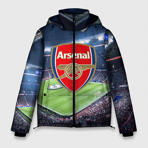 Мужская зимняя куртка FC Arsenal / 3D-Черный – фото 1