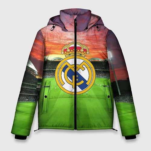 Мужская зимняя куртка FC Real Madrid / 3D-Светло-серый – фото 1
