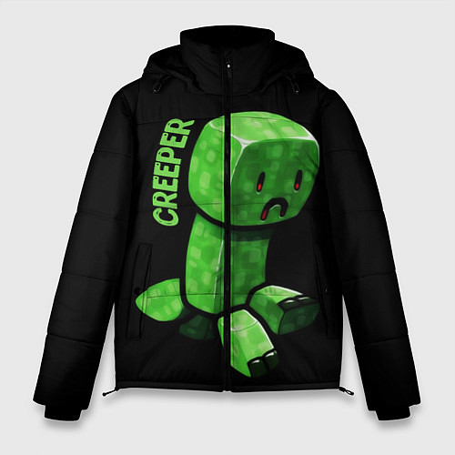 Мужская зимняя куртка MINECRAFT CREEPER / 3D-Черный – фото 1