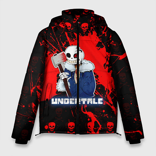 Мужская зимняя куртка UNDERTALE / 3D-Черный – фото 1