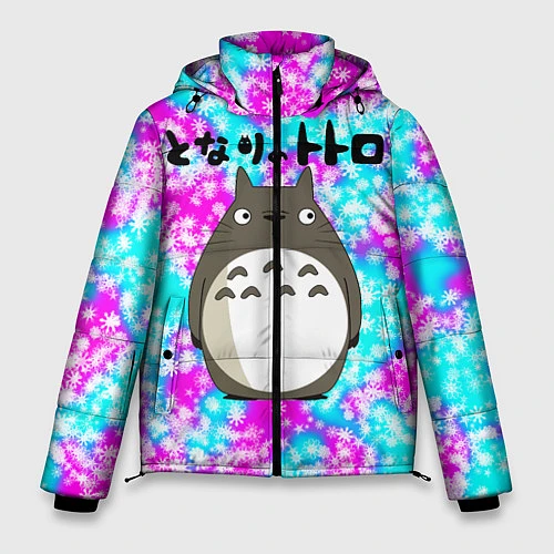 Мужская зимняя куртка Totoro / 3D-Черный – фото 1