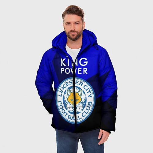 Мужская зимняя куртка Leicester City / 3D-Светло-серый – фото 3