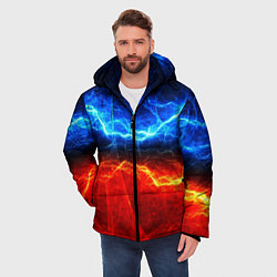 Куртка зимняя мужская Лёд и огонь, цвет: 3D-черный — фото 2