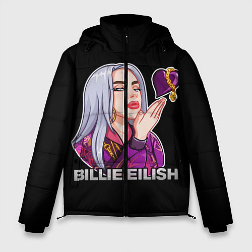 Мужская зимняя куртка BILLIE EILISH / 3D-Черный – фото 1