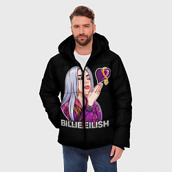 Куртка зимняя мужская BILLIE EILISH, цвет: 3D-черный — фото 2