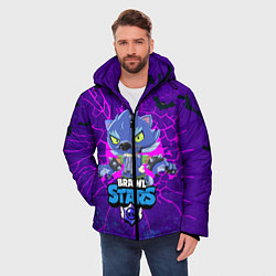 Куртка зимняя мужская BRAWL STARS ОБОРОТЕНЬ LEON, цвет: 3D-черный — фото 2