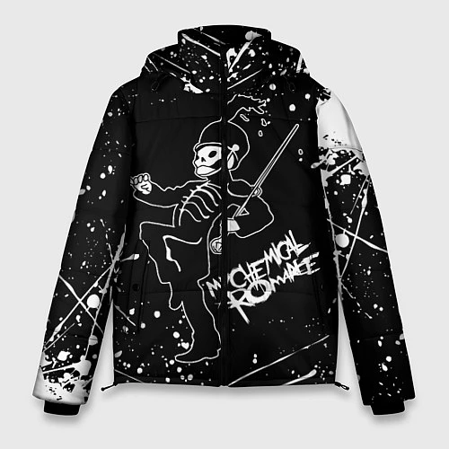 Мужская зимняя куртка My Chemical Romance / 3D-Черный – фото 1