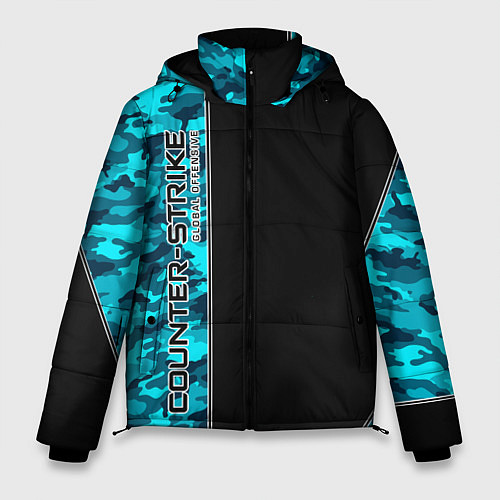 Мужская зимняя куртка Counter Strike / 3D-Черный – фото 1
