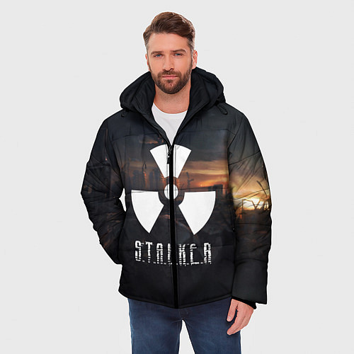 Мужская зимняя куртка STALKER / 3D-Светло-серый – фото 3