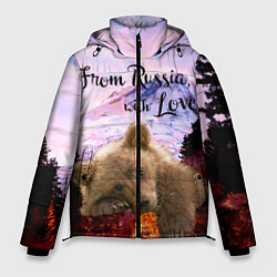 Куртка зимняя мужская Из России с любовью, цвет: 3D-красный