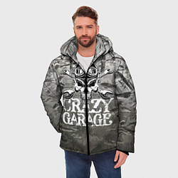 Куртка зимняя мужская Crazy garage, цвет: 3D-черный — фото 2
