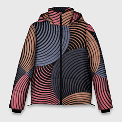 Куртка зимняя мужская Абстрактный узор, цвет: 3D-светло-серый