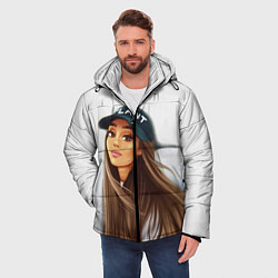 Куртка зимняя мужская Ariana Grande Ариана Гранде, цвет: 3D-черный — фото 2