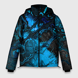 Куртка зимняя мужская Nu abstracts art, цвет: 3D-черный