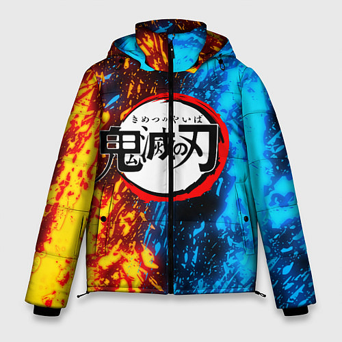Мужская зимняя куртка KIMETSU NO YAIBA / 3D-Черный – фото 1