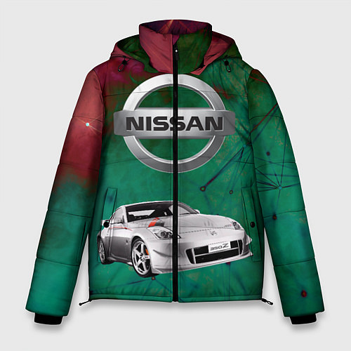 Мужская зимняя куртка Нисан / 3D-Черный – фото 1