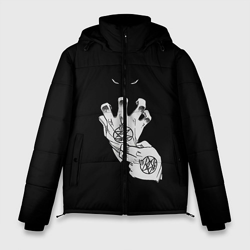 Мужская зимняя куртка Выжигющий Искру / 3D-Черный – фото 1