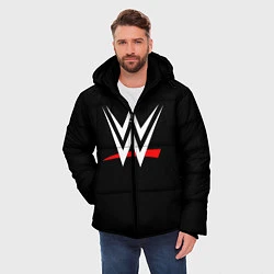 Куртка зимняя мужская WWE, цвет: 3D-черный — фото 2