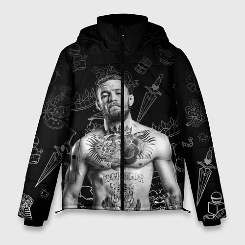 Мужская зимняя куртка CONOR McGREGOR / 3D-Черный – фото 1