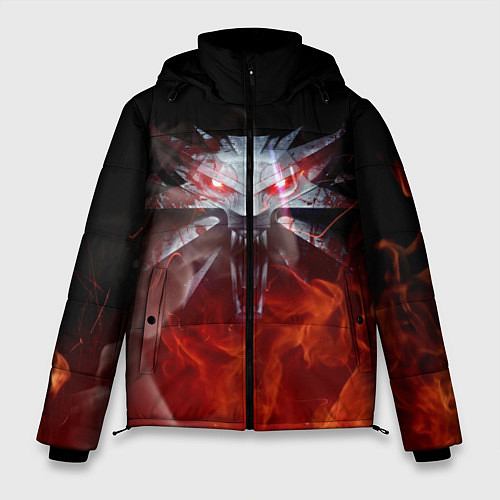 Мужская зимняя куртка ВЕДЬМАК / 3D-Черный – фото 1