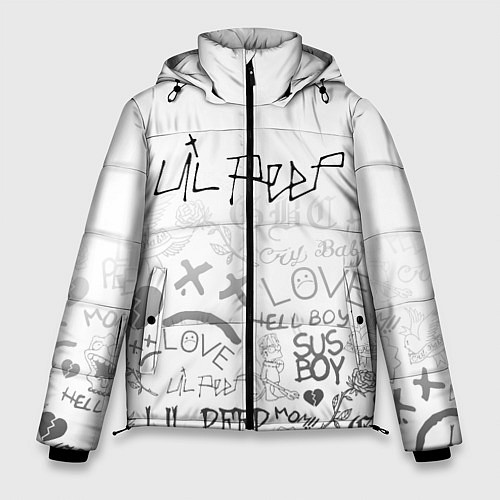Мужская зимняя куртка LIL PEEP / 3D-Черный – фото 1