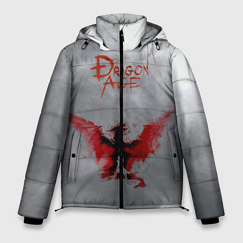 Мужская зимняя куртка Dragon Age / 3D-Черный – фото 1