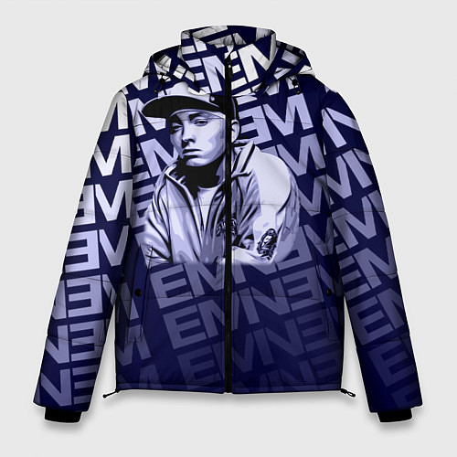 Мужская зимняя куртка Eminem / 3D-Черный – фото 1