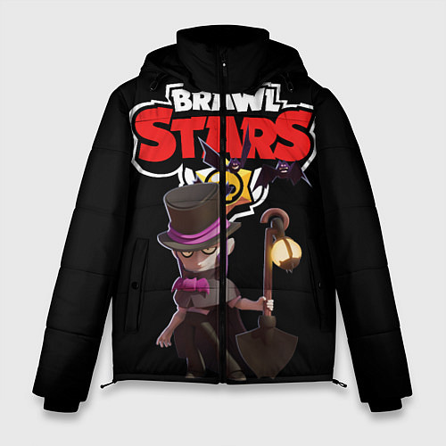 Мужская зимняя куртка Мортис Brawl Stars / 3D-Черный – фото 1