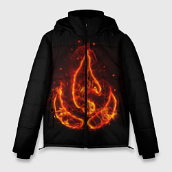 Куртка зимняя мужская Fire, цвет: 3D-красный