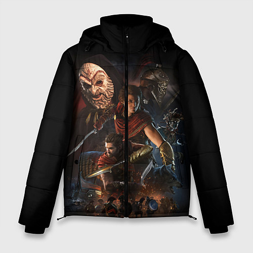 Мужская зимняя куртка ASSASSINS CREED / 3D-Черный – фото 1