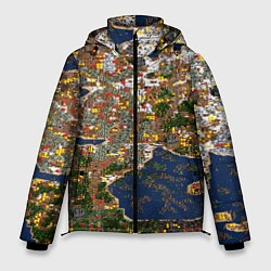 Куртка зимняя мужская Герои 3 Карта, цвет: 3D-черный