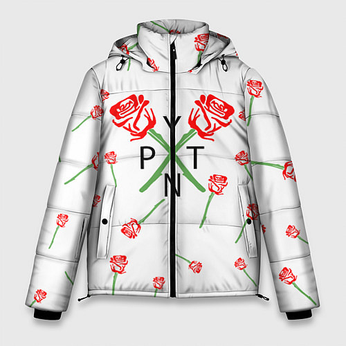 Мужская зимняя куртка Payton Moormeier: White Style / 3D-Черный – фото 1