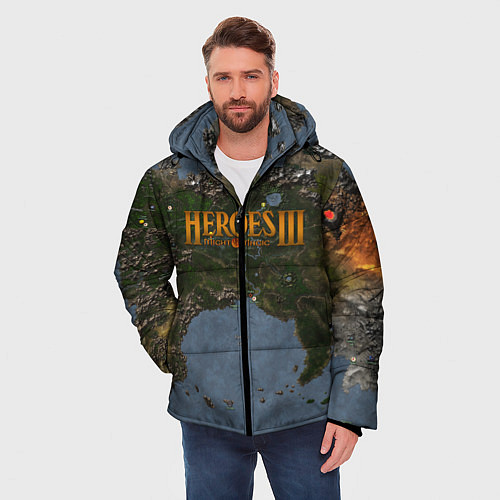 Мужская зимняя куртка ГЕРОИ 3 / 3D-Светло-серый – фото 3