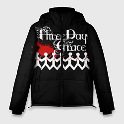 Куртка зимняя мужская Three days grace, цвет: 3D-черный