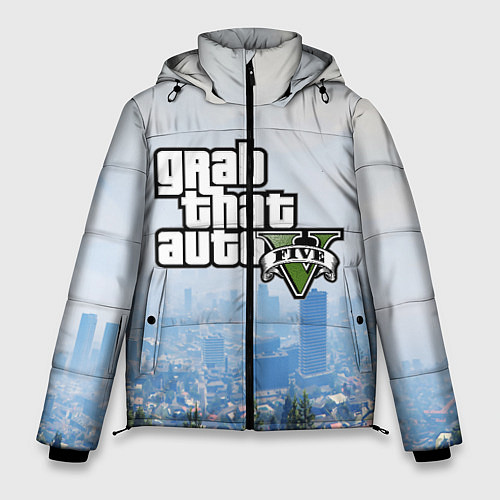 Мужская зимняя куртка GTA 5 / 3D-Черный – фото 1