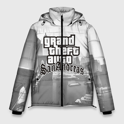 Мужская зимняя куртка GTA SanAndreas / 3D-Черный – фото 1