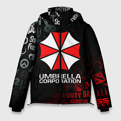 Куртка зимняя мужская RESIDENT EVIL UMBRELLA CORP, цвет: 3D-красный