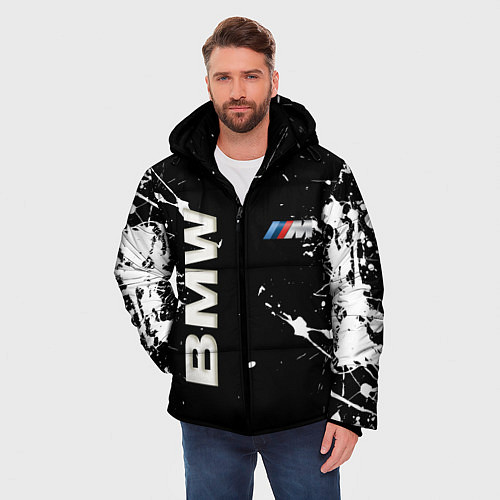 Мужская зимняя куртка BMW / 3D-Светло-серый – фото 3