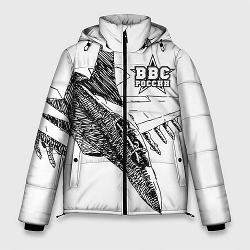 Мужская зимняя куртка ВВС России / 3D-Светло-серый – фото 1